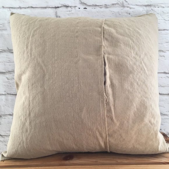 Handmade Hand Embroidered Mexican Pillow Cover - Mexican Home Decor - Picture 3 of 3